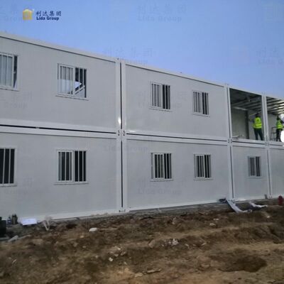 Kostengünstiges, erdbebensicheres, wärmeisoliertes, tragbares Containerhaus mit 75mm Sandwichpaneel für abgelegene Standorte