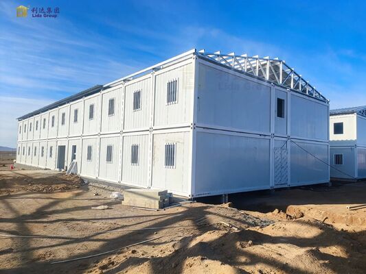 Kualitas Weather Resistant Mobile Container House with Expandable Layouts for Mining Camps and Modular Container Home Use Pabrik